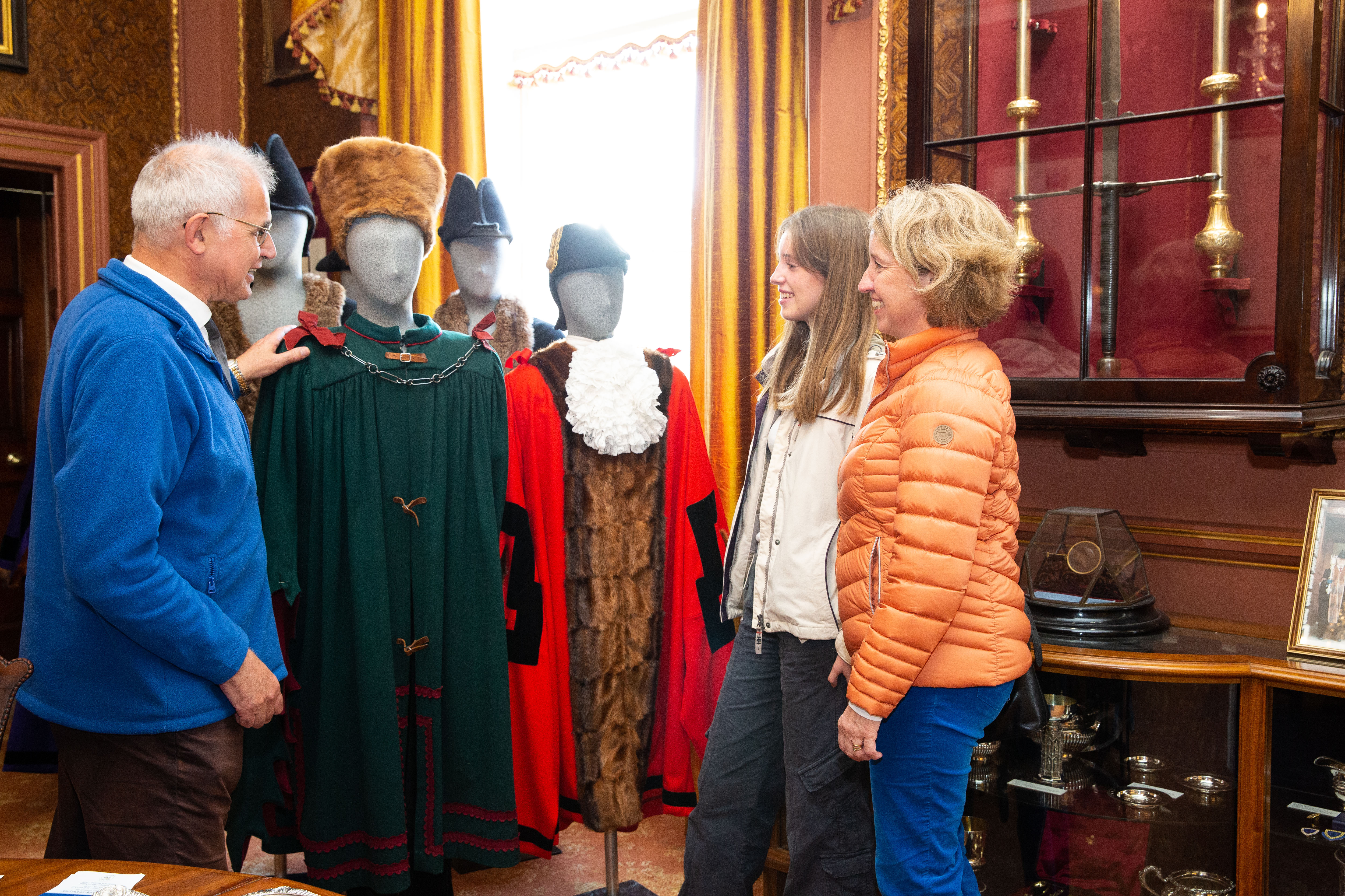 Visitors enjoying a tour of the Mayor's Parlour