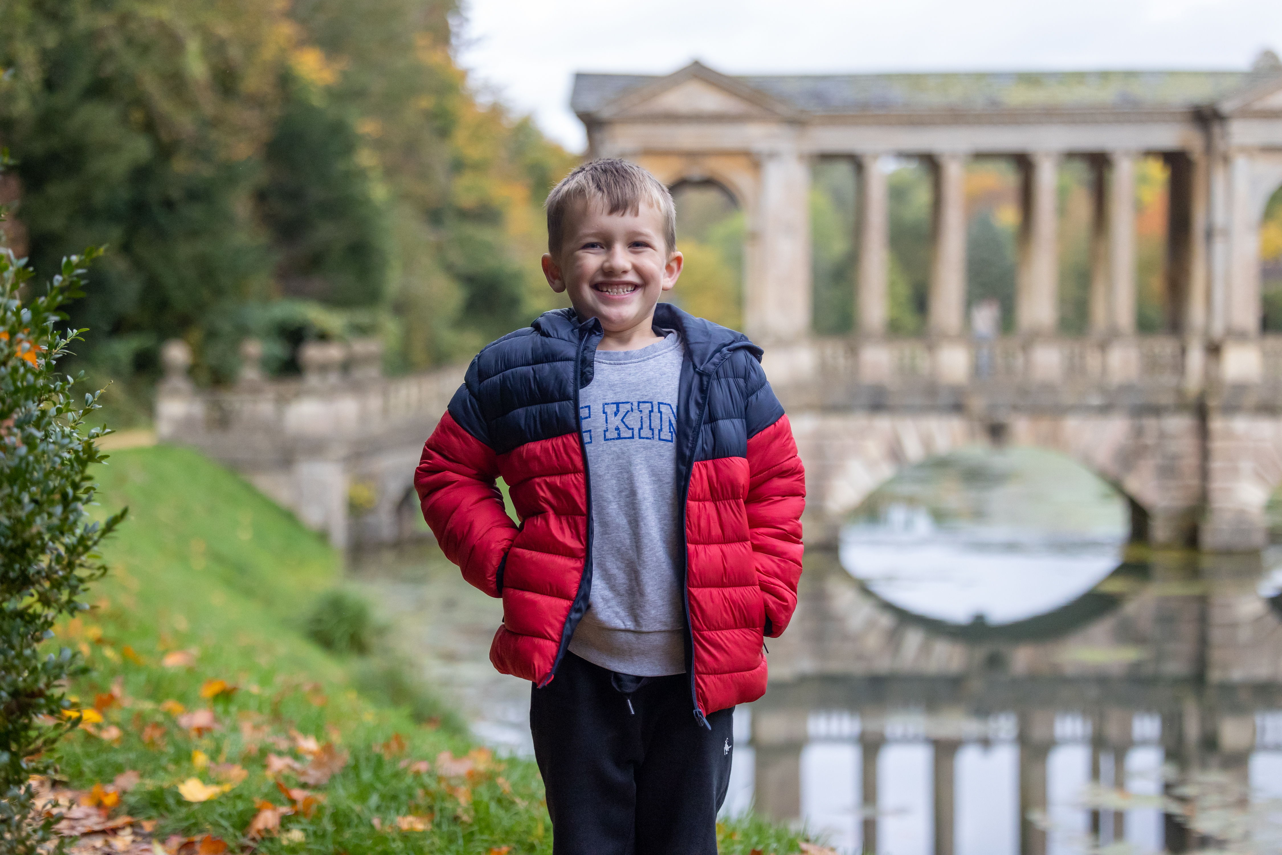 A child having fun at Prior Park