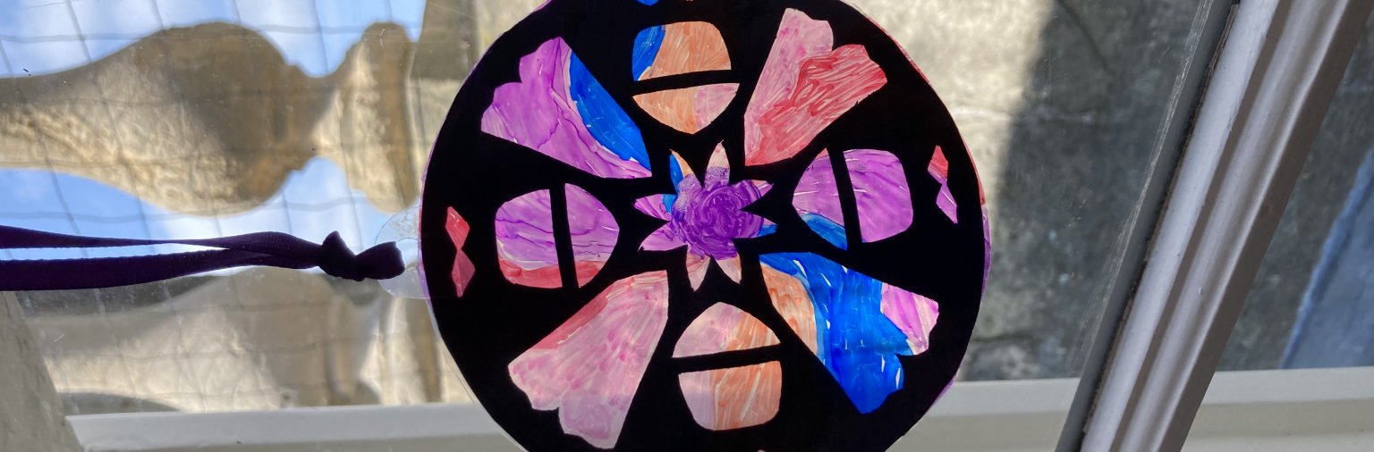 Stained Glass craft activity at MOBA