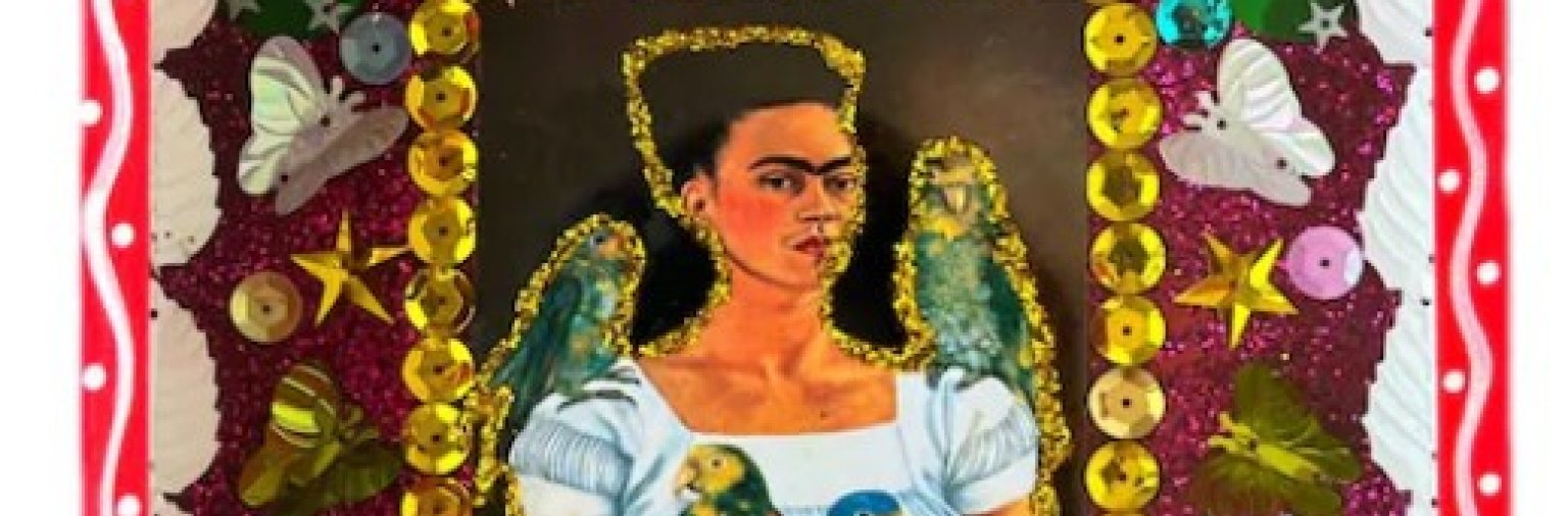 Matchbox portrait of Frida Kahlo